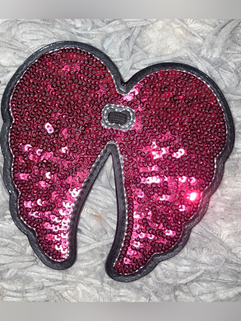 VS Sequin Heart Wing Embellished Accessory